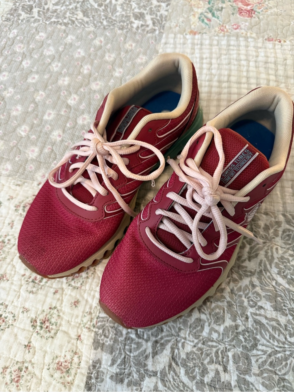 K-Swiss Women's Burgundy Athletic Sneakers